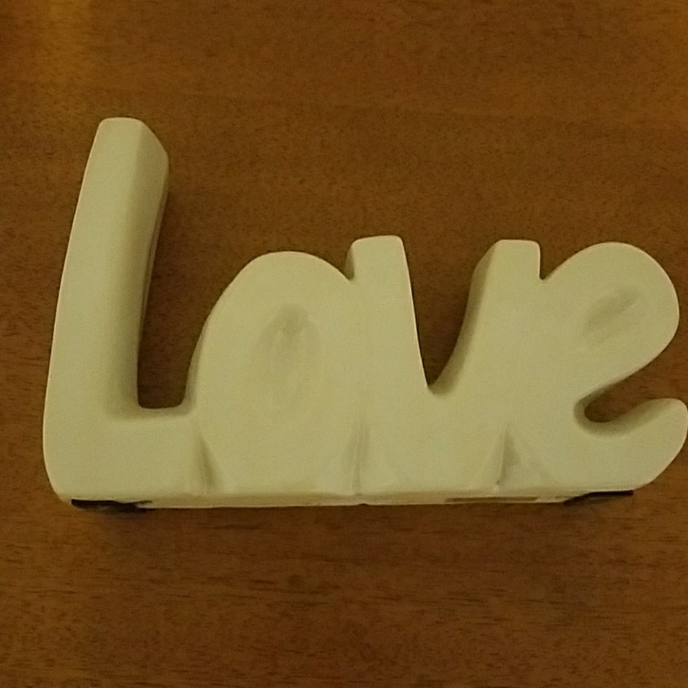 Glass "LOVE"
